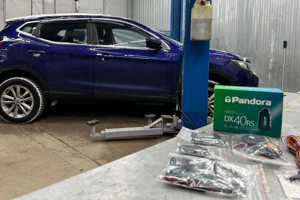 Установили на Nissan Qashqai автозапуск от Pandora DX40RS